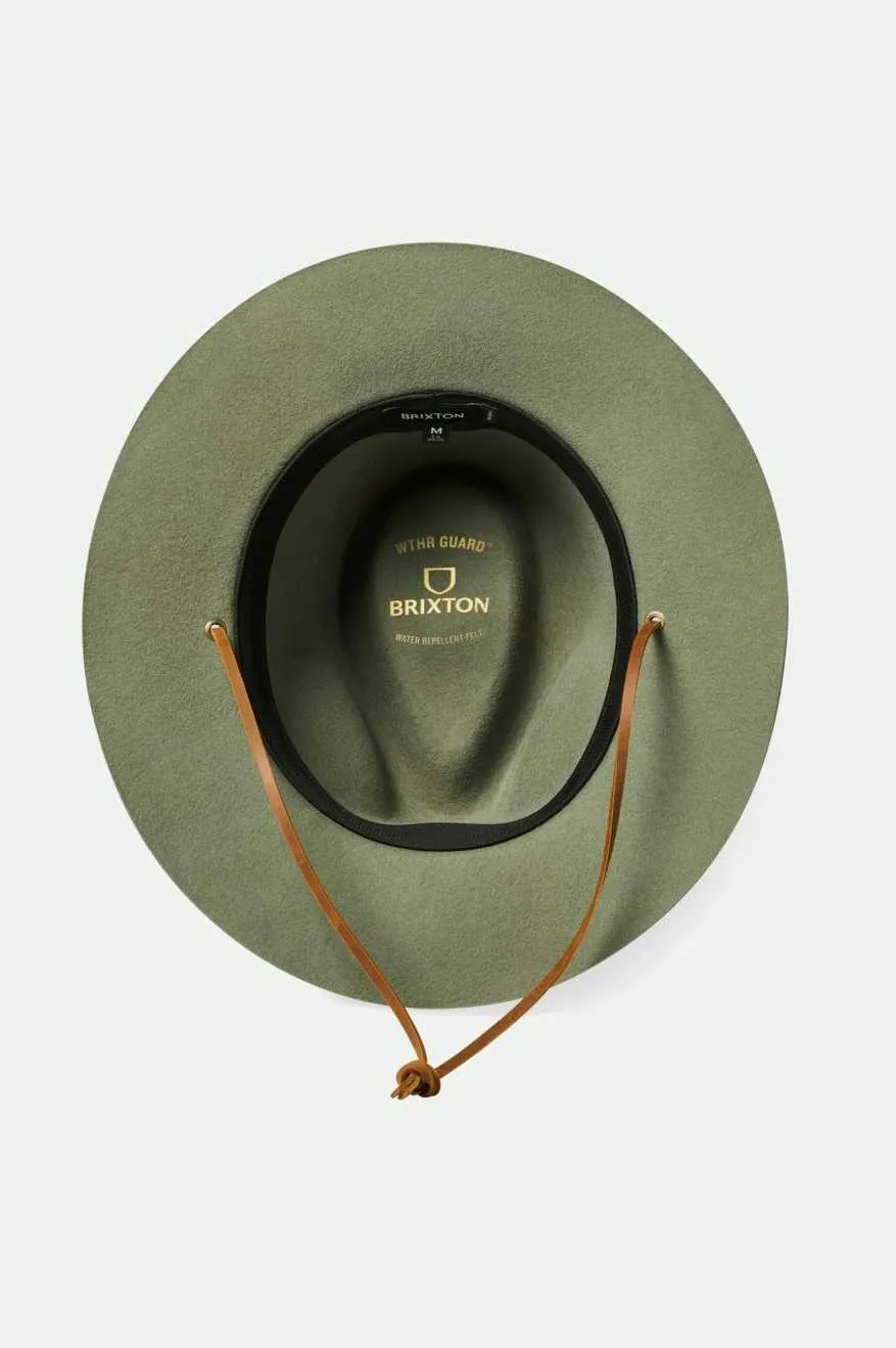 Wesley WTHR GUARD™ Packable Fedora - Light Moss